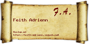 Feith Adrienn névjegykártya